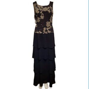 Mother of the bride/groom dress, medium, black, size 8